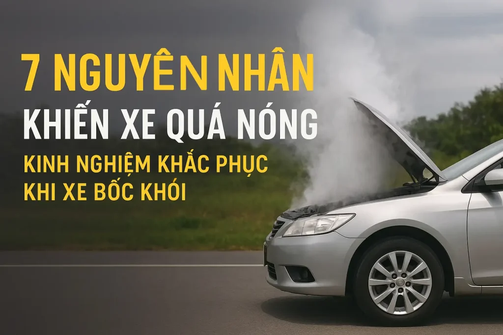 7 Nguyên Nhân Khiến Xe Quá Nóng – Kinh Nghiệm Khắc Phục Khi Xe “Bốc Khói”